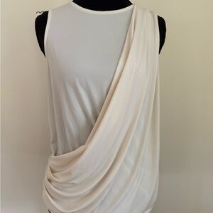 Express Ivory Sleeveless Blouse
